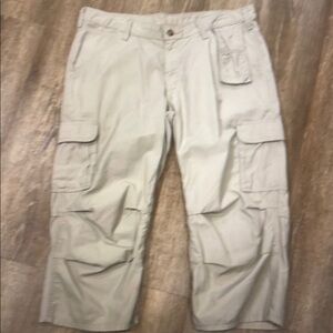 Men's Casual Cargo Pants - Cream